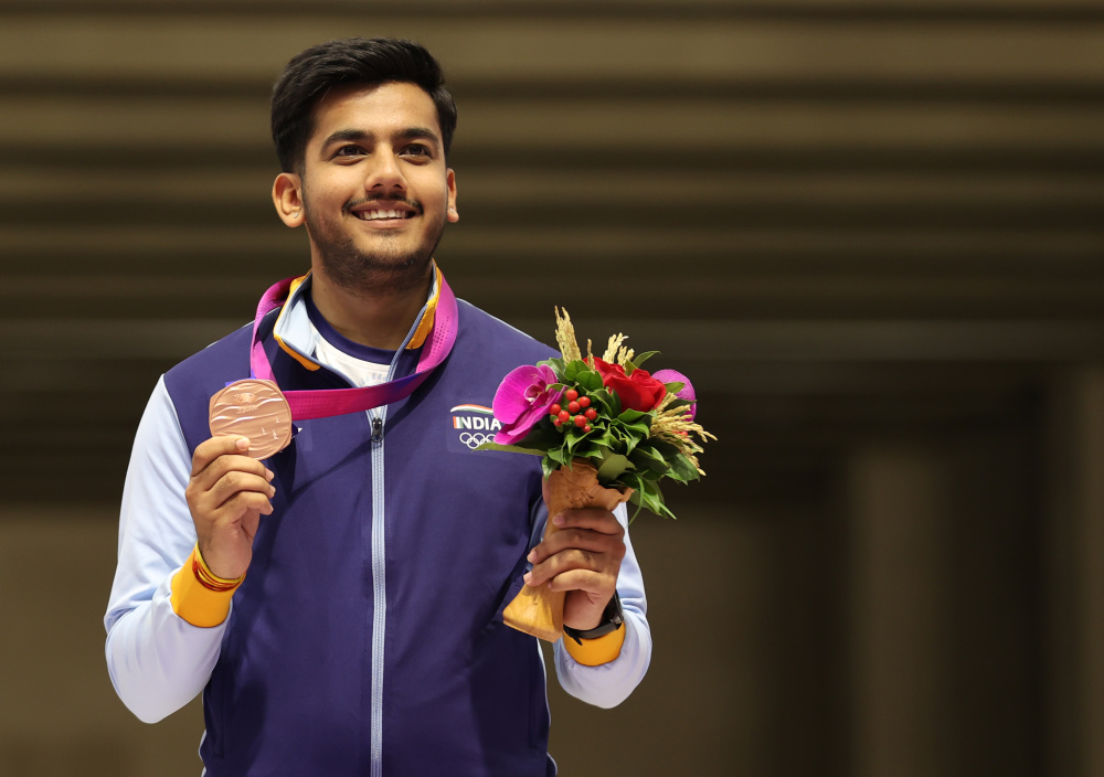 印度射击选手夺冠,为国争光 印度射击选手夺冠,为国争光