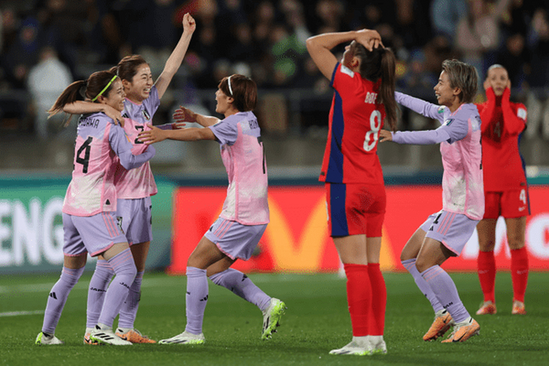 日本队在女足比赛中取得惊人胜利 日本队在女足比赛中取得惊人胜利